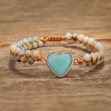 Classic Heart Shape Charm Bracelets Amazonite – Jewelry Gift Ideas — 4