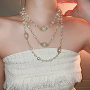 Irregular Long Pearl Necklace Niche – Jewelry Gift Ideas — 14