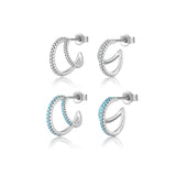 Double C Full Rhinestone Zircon Geometric Ins Temperament – Gift Ideas — 9