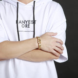 Fongten Boxing Mesh Link Chain Gold Color Men – Jewelry Gift Ideas — 1