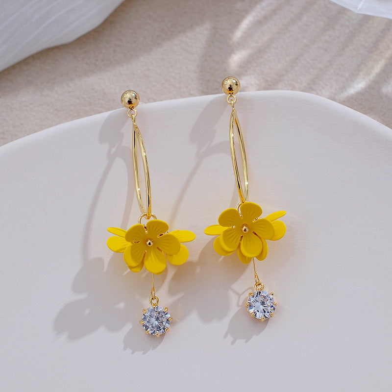 Fairy Flower Stud Earrings Sweet Long Super – Special Occasion Gifts — 1