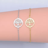 Women's Thin Chain Geometric Hollow Tree Of Life – Jewelry Gift Ideas — 1