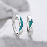 Men's And Women's Sterling Silver And Enamel Ring – Gifts for Her — 6