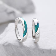 Men's And Women's Sterling Silver And Enamel Ring – Gifts for Her — 6