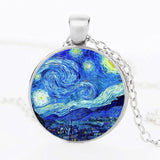 The Kiss Starry Night Sunflower Glass Necklace – Jewelry Gift Ideas — 11