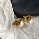 Women's New Vintage Pearl Two Earrings – Gifts for Her — 2