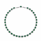 Retro Colorful Crystals Tennis Necklace For Men – Jewelry Gift Ideas — 3