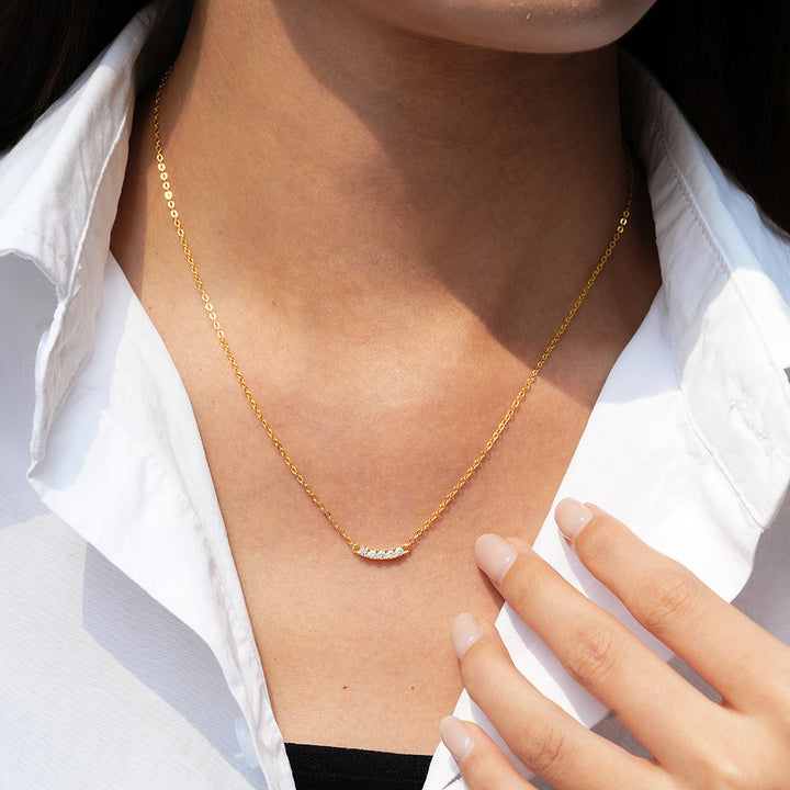 Smile Pendant Ladies Plated 14K Gold 925 Sterling – Jewelry Gift Ideas — 1