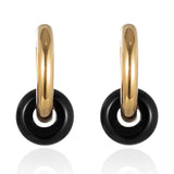 18K Gold Titanium Steel Pearl Earrings – Practical Gifts — 3
