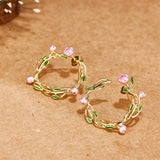 Sweet Garland Stud Earrings Women's Simple High-grade – Gifts for Her — 3