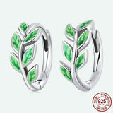 Sterling Silver Emerald Branch Earrings Green – Thoughtful Gifts — 5