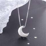 S925 Sterling Silver Necklace Delicate Frosted – Jewelry Gift Ideas — 3