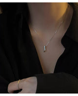 Sterling Silver Simple Minority Design Straight – Jewelry Gift Ideas — 2