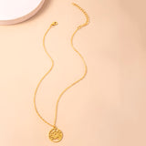 Gold Hollow Lotus Flower Pendant Necklace Zen – Jewelry Gift Ideas — 2