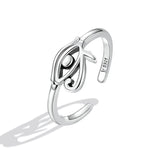 Sterling Silver S925 Simple Eye Guard Ring – Stylish Gifts — 3