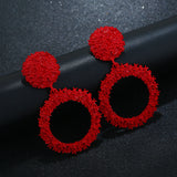 Simple Geometric Relief Flower Earrings – Small Gift Ideas — 11