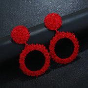 Simple Geometric Relief Flower Earrings – Small Gift Ideas — 11