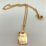 Titanium Steel Electroplating Square Necklace – Jewelry Gift Ideas — 14