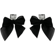 925 Silver Needle And Diamond Gauze Bow Earrings – Unique Gift Ideas — 2