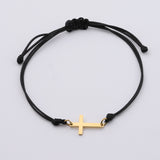 Braided Christmas Stainless Steel Mirror Cross – Jewelry Gift Ideas — 4