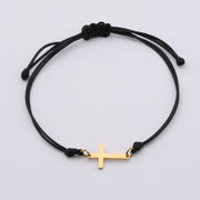 Braided Christmas Stainless Steel Mirror Cross – Jewelry Gift Ideas — 4