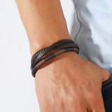 Men's Layered Retro Retro Patterns Leather – Jewelry Gift Ideas — 2
