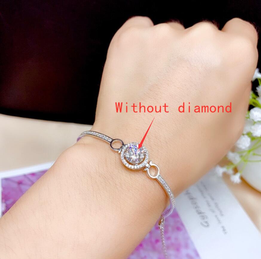 Silver Plated 18K White Gold Bracelet Chain Hollow – Stylish Gifts — 1