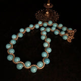 Ornament Distressed Gold Hand-woven Turquoise – Jewelry Gift Ideas — 5