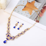Diamond-encrusted Necklace And Earrings Set – Jewelry Gift Ideas — 1