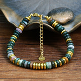 Dopamine Color Natural Stone Beaded Bracelet – Jewelry Gift Ideas — 6