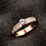 Solitaire Rose Gold Pair Hipster Tail Ring – Special Occasion Gifts — 1