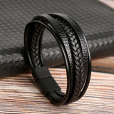 Magnet Buckle Simple Monochrome Men's Leather – Jewelry Gift Ideas — 4