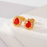 Fashion Multi-color Zircon Stud Earrings Female – Stylish Gifts — 4