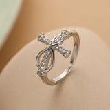 Simple Color Matching Copper Ring Fashion Cross Evil – Stylish Gifts — 3