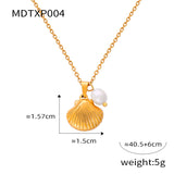 Freshwater Pearl Stitching Titanium Steel Jewelry – Jewelry Gift Ideas — 8