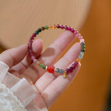 Natural Single Circle Tourmaline String With Two – Small Gift Ideas — 5