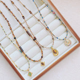 Autumn And Winter Maillard Color Necklace – Jewelry Gift Ideas — 1