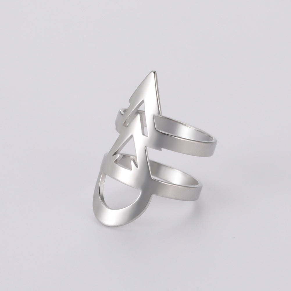 Men's And Women's Stainless Steel Arrow Shaped Rings – Gifts for Her — 1