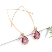 Simple Personality Crystal Water Drop Earrings – Birthday Gifts — 10