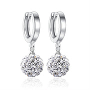 Medium Length Earrings Shambhala Full Diamond Ball – Unique Gift Ideas — 2
