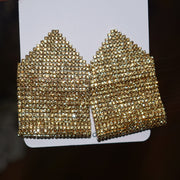 Women's Double Geometric Diamond Square Earrings – Gifts for Her — 1