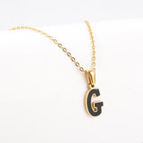 Titanium Steel First Word Letter Necklace Women's – Jewelry Gift Ideas — 12