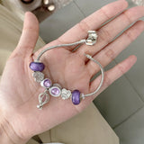 Panjia Style Beaded Purple Hot Air Balloon Bracelet – Stylish Gifts — 5