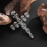 Vintage Skull Cross Pendant Necklace – Jewelry Gift Ideas — 5