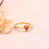Small Hollow Drop Shaped Ring – Thoughtful Gifts — 1