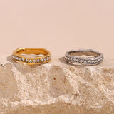Stainless Steel 18K Gold Plating Irregular Wave – Meaningful Gifts — 6