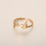Ladies Fashion Letter Ring Titanium Steel – Stylish Gifts — 2