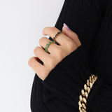 Vintage Fashion Black Zircon Copper Ring – Stylish Gifts — 3