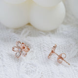 Zircon Cherry Blossom Earrings – Birthday Gifts — 3