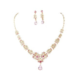 Diamond-encrusted Necklace And Earrings Set – Jewelry Gift Ideas — 9